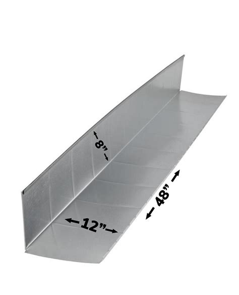 a long rectangular sheet of metal 12 in|12 inch wide rectangular sheet.